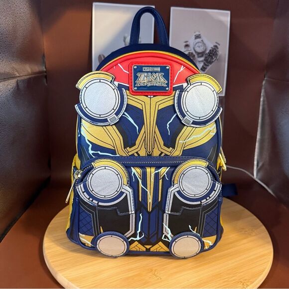 Loungefly Thor Love and Thunder Glow in the Dark Cosplay Mini backpack - Picture 1 of 12